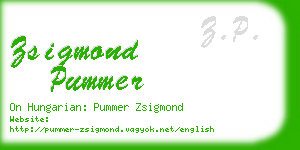 zsigmond pummer business card